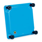 PALAZZOLI - TAIS coperchio termoindurente 185x185x25 azzurro IP67