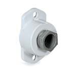 PALAZZOLI - ALUPRES flangia di chiusura piana alluminio finestra F0 con pressacavo 1x 1" per contenitore IP67