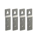 PALAZZOLI - SERIE TAIS CUBE SET 4 STAFFE DI FISSAGGIO ZINCATE PER FISSAGGIO QUADRO A PARETE
