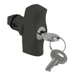 PALAZZOLI - SERIE TAIS CUBE KIT SERRATURA A CHIAVE CON MANIGLIA