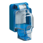 PALAZZOLI - SERIE TAIS MIGNON CONTENITORE DA INCASSO 2 MODULI DOMOTER 1 INGRESSO SPINA INSERITA IP55
