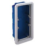 PALAZZOLI - TER cassetta di fondo con cornice da incasso 145x320 per prese fisse interbloccate con base portafusibili 16A e 32A IP55
