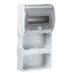 PALAZZOLI - PRIMA quadro per 2 prese interbloccate disposte verticalmente frontale con portella 9 moduli IP55