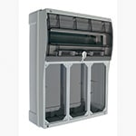 PALAZZOLI - SERIE TOPTER-63A QUADRO FINESTRATO 380x452 PER 3 PRESE - IP55