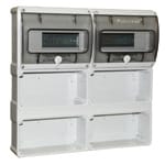 PALAZZOLI - PRIMA quadro per 4 prese interbloccate frontale con 2 portelle a 9 moduli IP55