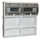 PALAZZOLI - PRIMA quadro per 4 prese interbloccate frontale con 2 portelle a 9 moduli IP55