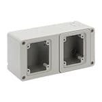 PALAZZOLI - SERIE TOPTER CASSETTA DA PARETE 2 PRESE INDUSTRIALI IN ORIZZONTALE 103X206 IP55