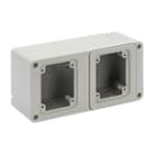 PALAZZOLI - SERIE TOPTER CASSETTA DA PARETE 2 PRESE INDUSTRIALI IN ORIZZONTALE 103X206 IP55