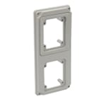 PALAZZOLI - topTER flangia per il montaggio di 2 prese fisse industriali topter o calotte per prese civili IP66/IP67