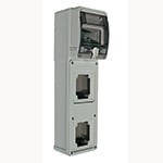 PALAZZOLI - topTER con portella trasparente alta capienza per installazione di 2 prese fisse IP66