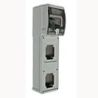 PALAZZOLI - topTER con portella trasparente alta capienza per installazione di 2 prese fisse IP66