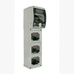 PALAZZOLI - topTER con portella trasparente alta capienza per installazione di 3 prese fisse IP66