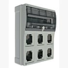 PALAZZOLI - topTER con portella trasparente alta capienza per installazione di 6 prese fisse IP66