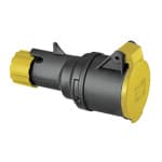 PALAZZOLI - PRESA MOBILE DIRITTA MULTIMAX NERA 2P+T 16A 100-130V 50-60Hz 4H IP44