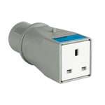PALAZZOLI - MULTIPLAY adattatore di sistema spina iec IP44-1 presa standard britannico bs 1363-1995 13A 200-250V