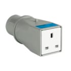 PALAZZOLI - MULTIPLAY adattatore di sistema spina iec IP44-1 presa standard britannico bs 1363-1995 13A 200-250V