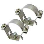 PALAZZOLI - Collari in acciaio inox per fissaggio a tubo diametro 60.