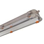 PALAZZOLI - SERIE RINO-EX PLAFONIERA INOX-VETRO  PER TUBI T8 2X58W ALIM. ELETTRONICO  ATEX 2D3G