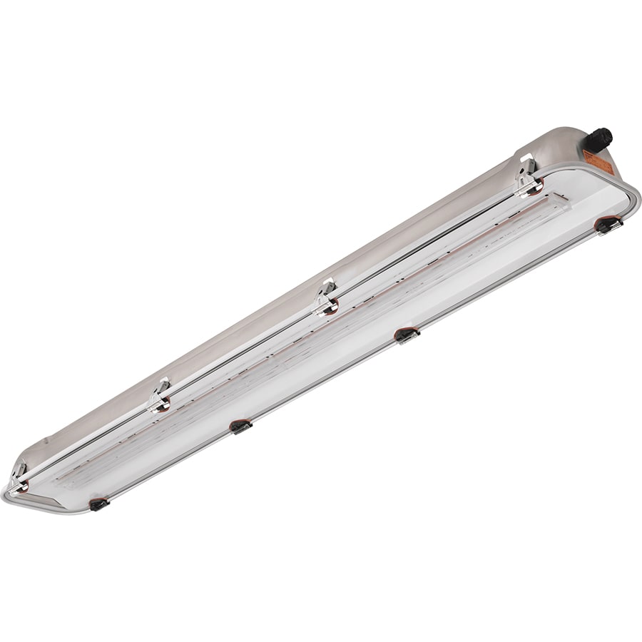 PALAZZOLI - SERIE RINOLED-EX PLAFONIERA L1300 INOX VETRO 52W EMERGENZA 3H DIFFONDENTE COMFORT IP65/IP66 3G2D
