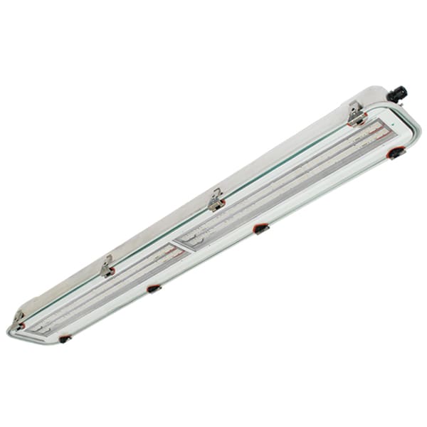 PALAZZOLI - SERIE RINOLED-EX PLAFONIERA L1300 INOX VETRO 86W EMERGENZA 3H DIFFONDENTE IP65/IP66 2G2D