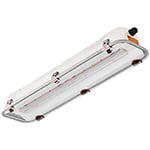 PALAZZOLI - SERIE RINOLED-EX PLAFONIERA L1300 ACCIAIO VETRO 52W DIFFONDENTE COMFORT IP65/IP66 3G2D