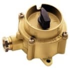 PALAZZOLI - NAUTILUX interruttore rotativo in contenitore ottone lucido tipo UNAV 2162 10A 1P 250V IP66