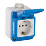 PALAZZOLI - Tais-Mgn Schuko Par 16A 1U IP44.