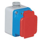 PALAZZOLI - tais mgn pr par 2p+t 16a 230v 1u ip44
