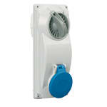 PALAZZOLI - Topter presa industriale bipasso 2P+T 16A 230V 6H IP44.