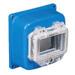 PALAZZOLI - Alucase in alluminio con finestra e 4 moduli integrati 125x125x50.