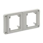 PALAZZOLI - Prima flangia con 2 prese fisse IP55 per installazioni sicure ed efficienti.