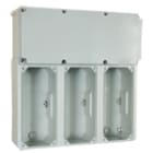 PALAZZOLI - Topter quadro cieco 3 prese industriali blu IP66 per esterni.