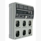 PALAZZOLI - Topter quadro fine 6 pr fix IP66 - Quadro elettrico con 6 prese fisse IP66 per installazioni sicure e protette.