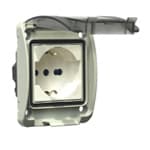 PALAZZOLI - Bipresa Schuko Universale IP66. 579840