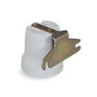 PALAZZOLI - Portal E27 Porcel Plafon con Struttura Quadrata.