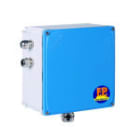 PALAZZOLI - Contenitore metallico 185x105x185 cm, 2 scomparti da 6 metri, 4 staffe M16 e M25. 151011