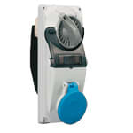 PALAZZOLI - topTER presa fissa interbloccata con base portafusibili per installazione da quadro 2P+T 16A 200-250V 6h IP44