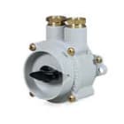 PALAZZOLI - DEVIATORE BIPOLARE 10A 250V UNAV-2162 N.2 PRESSACAVI ABBINATI