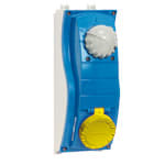 PALAZZOLI - ULYSSE presa fissa interbloccata in termoindurente 3P+T 32A 100-130V 4h 50-60Hz fusibili 14x 51 IP66/IP67