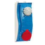 PALAZZOLI - ULYSSE presa fissa interbloccata in termoindurente 3P+N+T 32A 200/346-240/415V 50-60Hz 6h con guida EN50022