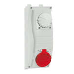 PALAZZOLI - ULYSSE presa fissa bianca interbloccata isolante 3P+T 16A 380-415V 50-60Hz 6h fusibili 10.3x38 IP66/IP67 >IK10