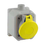 PALAZZOLI - topTER presa fissa da parete 2P+T 32A M25 100-130V 50-60Hz 4h IP44