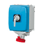 PALAZZOLI - ALUPRES PRESA BLOCCO ELETTRICO + INTERR. MGT DIFF. 3P+T 63A 500V 7H