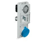 PALAZZOLI - TER presa fissa interbloccata con guida EN50022 per installazione da quadro 2P+T 32A 200-250V 50-60Hz 6h IP55