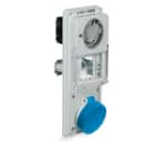 PALAZZOLI - TER presa fissa interbloccata con guida EN50022 per installazione da quadro 2P+T 32A 200-250V 50-60Hz 6h IP55