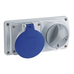 PALAZZOLI - PRIMA presa fissa interbloccata orizzontale compatta 2P+T 32A 200-250V 50-60Hz 6h IP44