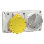 PALAZZOLI - PRIMA presa fissa interbloccata orizzontale compatta 2P+T 32A 100-130V 50-60Hz 4h IP55