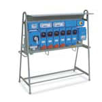 PALAZZOLI - ASC tais quadro con supporto/armadio 5 prese fisse interbloccate 2x 16A 2P+T 230V/2x 16A 3P+T 400V/1x32A 3P+T 230-400V IP65