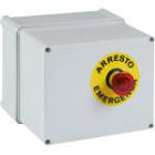 PALAZZOLI - PRIMA coperchio con pulsante emergenza per energybox quadri distribuzione con 4 prima prese fisse interbloc IP65