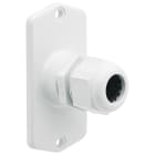 PALAZZOLI - ALUCASE FLANGIA DI CHIUSURA IN ALLUMINIO RILEVATA CON FILETTO A PASSO METRICO M50 CON PARETI FINESTRATE F5 IP67 + PRESSACAVO
